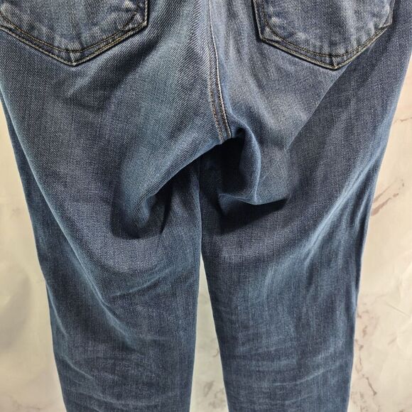 Good American Jeans Womens 2 Good Curve Straight Denim High Rise Crop Indigo - Picture 7 of 11